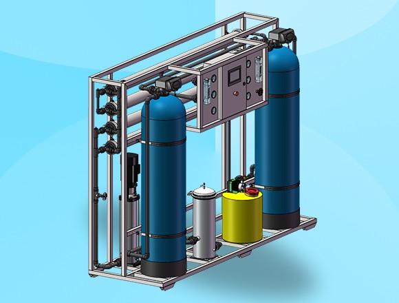 反滲透設備產水量：2噸/小時 海南反滲透設備廠家